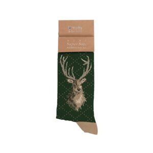 Wrendale Socken "'Portrait of a Stag" (Gr. 40-46)